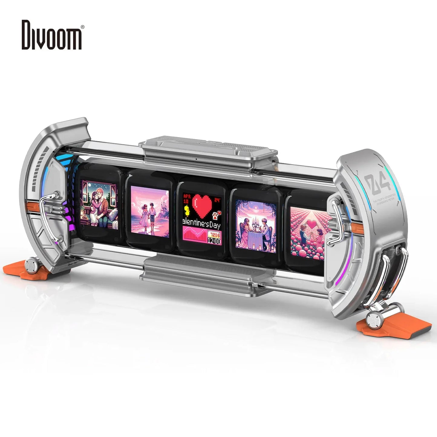 Divoom Times Gate - Digital Clock | Smart APP | WiFi | RGB LED | Gaming Setup