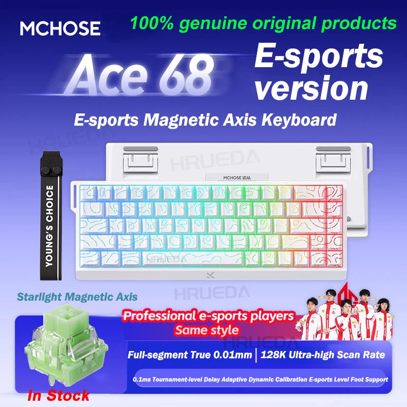 Ace 60 Pro Magnetic Mechanical Keyboard – 0.02mm Accuracy, 0.125ms Delay, Esports