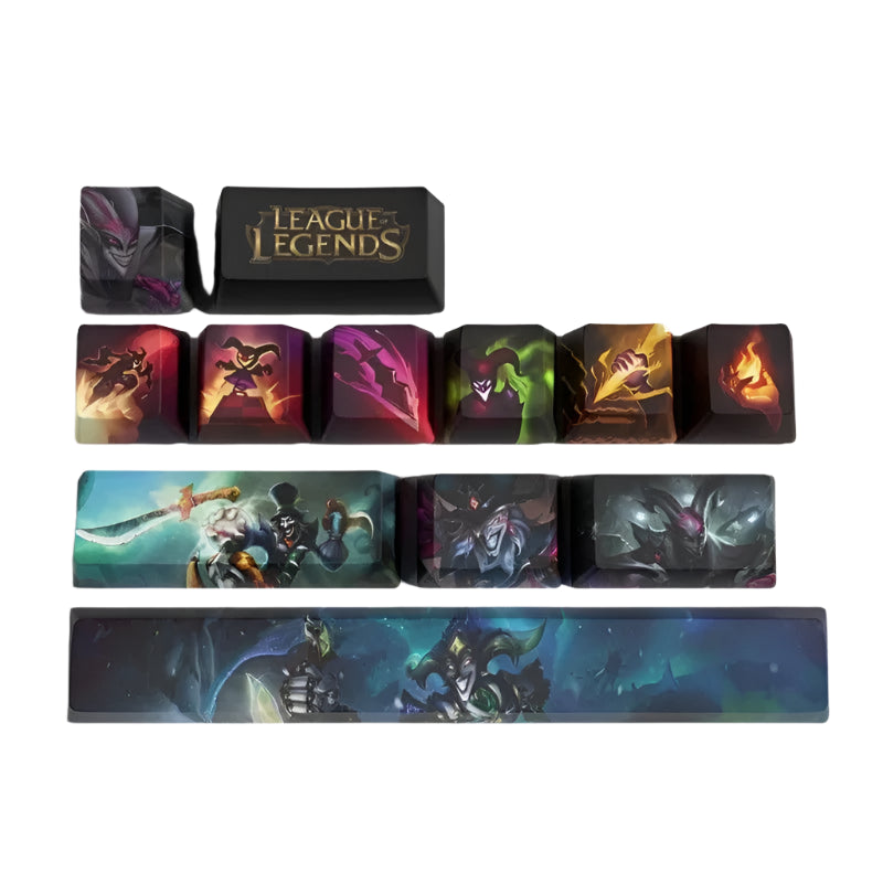 LOL Zed League Of Legends der Meister der Schatten OEM PBT Tastaturkappe Kawaii Keycap Spielperipherie Spielzeug Tischdekoration