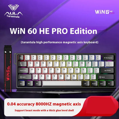 AULA WIN60/WIN68 HE Magnetic Mechanical Keyboard – 8KHz, 0.02ms RT, SOCD