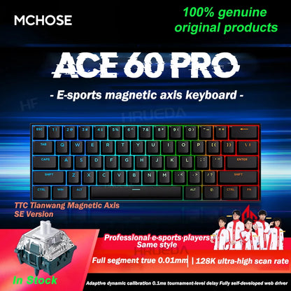 Ace 60 Pro Magnetic Mechanical Keyboard – 0.02mm Accuracy, 0.125ms Delay, Esports