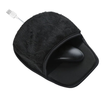 USB Heated Mouse Pad Hand Warmer – Plush Winter Essential for Home & Office