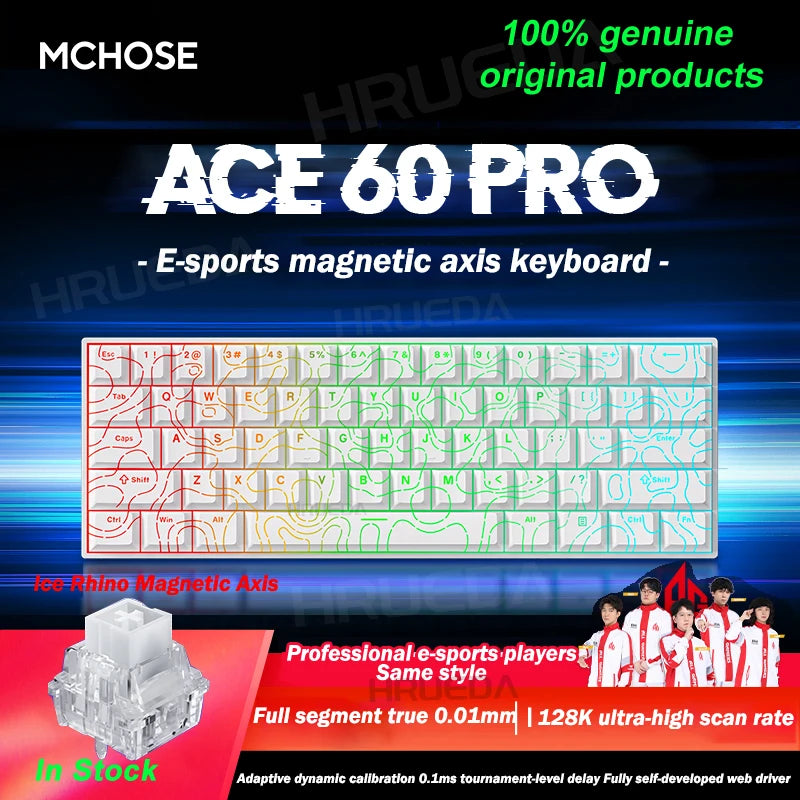 Ace 60 Pro Magnetic Mechanical Keyboard – 0.02mm Accuracy, 0.125ms Delay, Esports