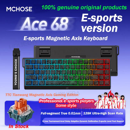 Ace 60 Pro Magnetic Mechanical Keyboard – 0.02mm Accuracy, 0.125ms Delay, Esports