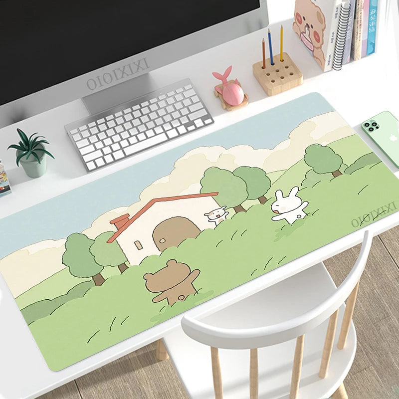 Cute Mouse Pad XL, Non-Slip, Soft for PC, Keyboard, Office