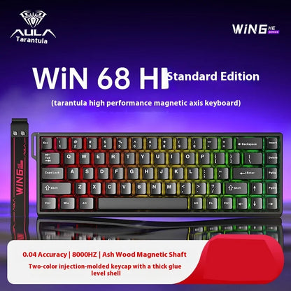 AULA WIN60/WIN68 HE Magnetic Mechanical Keyboard – 8KHz, 0.02ms RT, SOCD