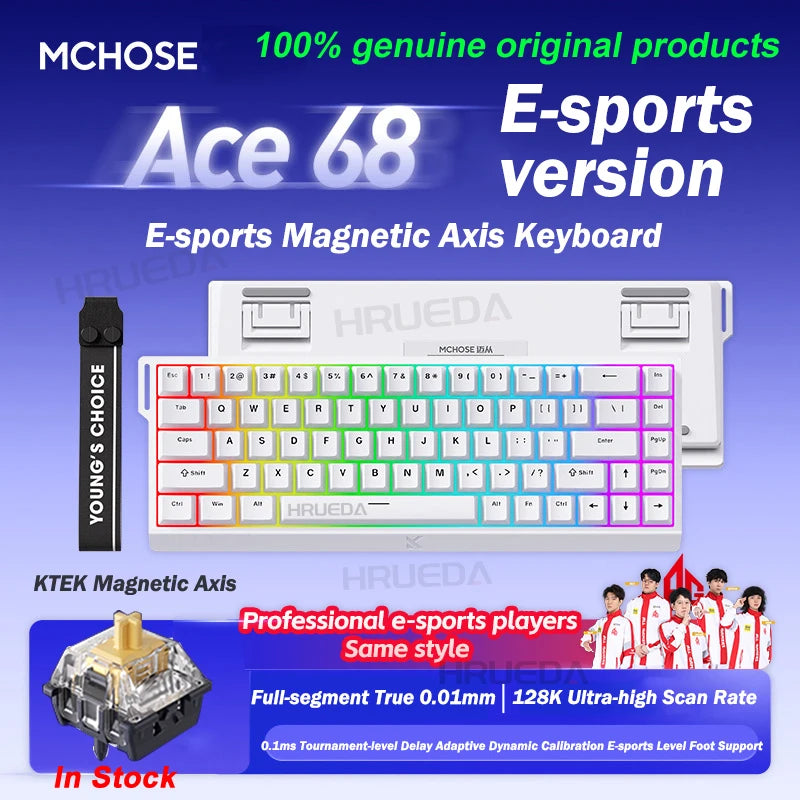 Ace 60 Pro Magnetic Mechanical Keyboard – 0.02mm Accuracy, 0.125ms Delay, Esports