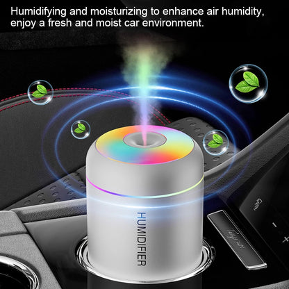 180ML Mini Air Humidifier – USB Aroma Diffuser & Essential Oil Purifier for Home & Car