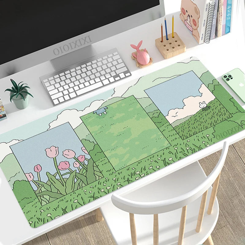 Cute Mouse Pad XL, Non-Slip, Soft for PC, Keyboard, Office