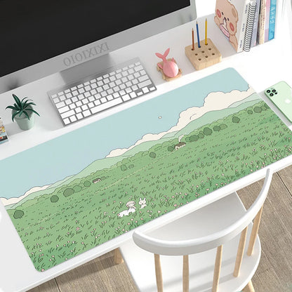 Cute Mouse Pad XL, Non-Slip, Soft for PC, Keyboard, Office