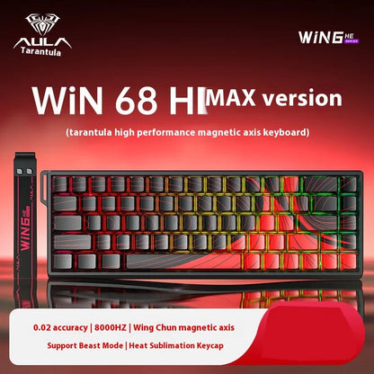 AULA WIN60/WIN68 HE Magnetic Mechanical Keyboard – 8KHz, 0.02ms RT, SOCD