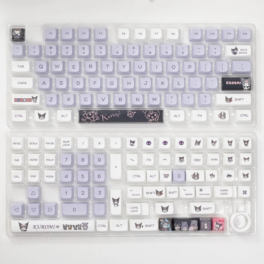 Cartoon Kuromi XDA PBT Keycaps for 108/104/100/98/87/84/68/61 Keyboards