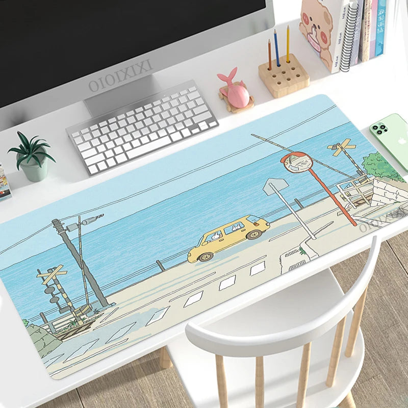 Cute Mouse Pad XL, Non-Slip, Soft for PC, Keyboard, Office