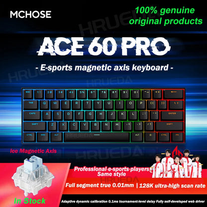 Ace 60 Pro Magnetic Mechanical Keyboard – 0.02mm Accuracy, 0.125ms Delay, Esports