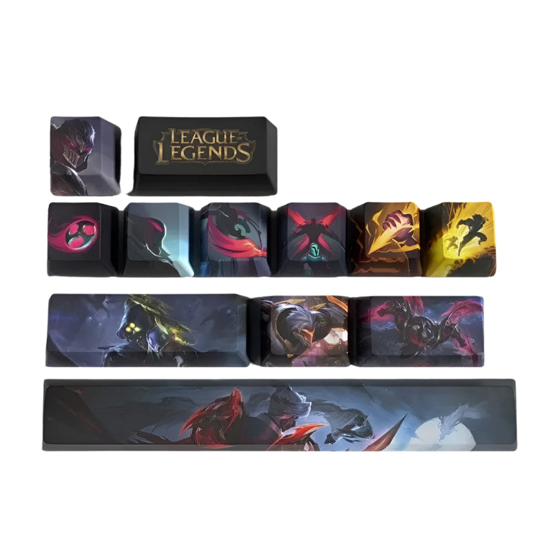 LOL Zed League Of Legends der Meister der Schatten OEM PBT Tastaturkappe Kawaii Keycap Spielperipherie Spielzeug Tischdekoration