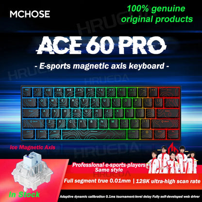 Ace 60 Pro Magnetic Mechanical Keyboard – 0.02mm Accuracy, 0.125ms Delay, Esports