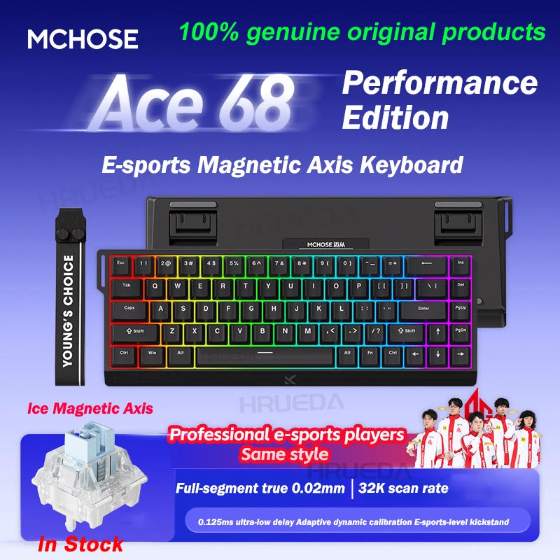 Ace 60 Pro Magnetic Mechanical Keyboard – 0.02mm Accuracy, 0.125ms Delay, Esports