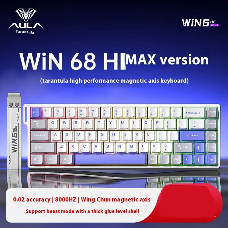 AULA WIN60/WIN68 HE Magnetic Mechanical Keyboard – 8KHz, 0.02ms RT, SOCD