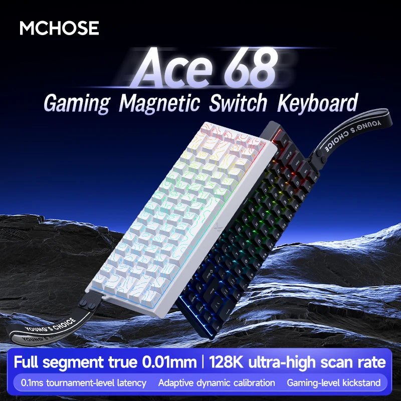 Ace 60 Pro Magnetic Mechanical Keyboard – 0.02mm Accuracy, 0.125ms Delay, Esports