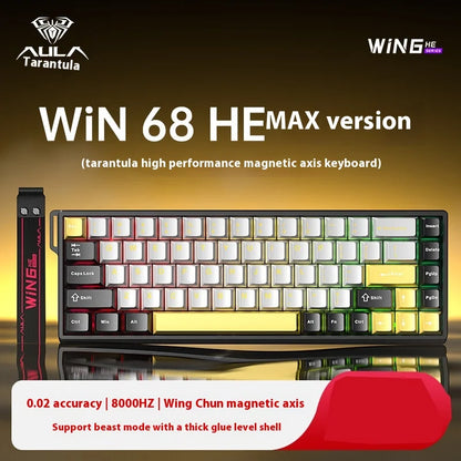 AULA WIN60/WIN68 HE Magnetic Mechanical Keyboard – 8KHz, 0.02ms RT, SOCD