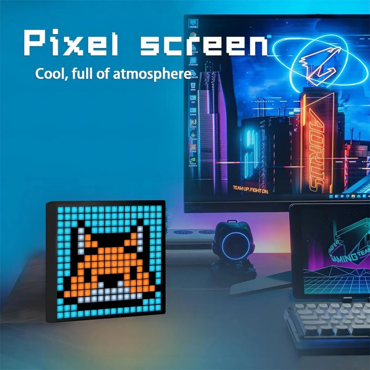 LED Pixel Matrix Bluetooth Display – 64x64 RGB Smart Panel, DIY Art & Gaming Decor