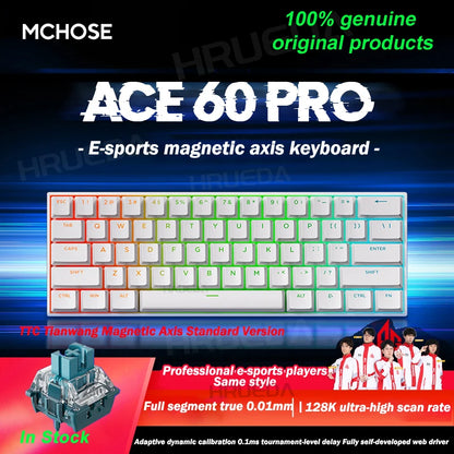 Ace 60 Pro Magnetic Mechanical Keyboard – 0.02mm Accuracy, 0.125ms Delay, Esports